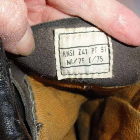 ENGINEER MILITARY BLACK ANSI Z41 PT 91 MI/75 C/75 SIZE 9.5R BOOTS LD 1065 main image 5
